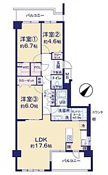 間取図画像 3LDK