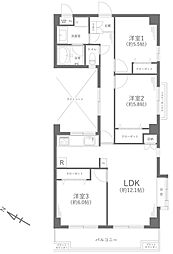 エクセル柿生 3LDKの間取図画像