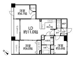 間取図画像 3LDK