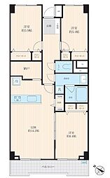 藤和鎌倉台コープ 3LDKの間取図画像