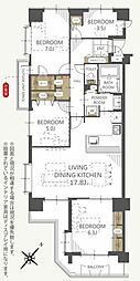 戸塚パーク・ホームズ 4LDKの間取図画像