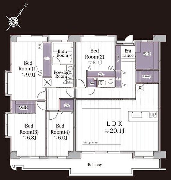 間取りを拡大表示