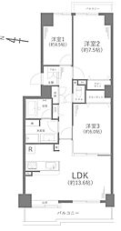 コスモ戸塚リベラヒルズA棟 3LDKの間取図画像