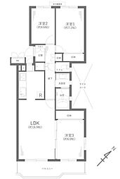 メゾン横浜能見台A棟 3LDKの間取図画像