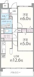 KFLAT 2LDKの間取図画像