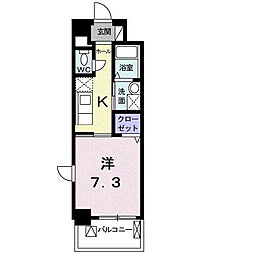 T'sCUBEZERO 1Kの間取図画像