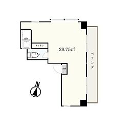 フォーライフ御影 ワンルームの間取図画像