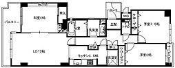 ヒルサイドテラス甲陽園 3LDKの間取図画像