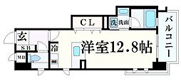インペリアル新神戸 1Kの間取図画像