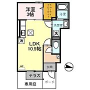 北伊丹駅より徒歩16分 2階 築21年1ヶ月の賃貸物件