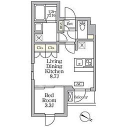 間取図画像 1LDK