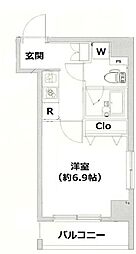 JR京浜東北・根岸線 蒲田駅 徒歩7分の賃貸マンション 7階1Kの間取り