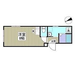 JR京浜東北・根岸線 大森駅 徒歩5分の賃貸マンション 1階ワンルームの間取り
