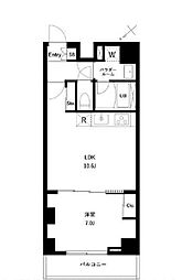 京急本線 雑色駅 徒歩10分の賃貸マンション 3階1LDKの間取り