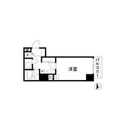 東急池上線 蒲田駅 徒歩7分の賃貸マンション 2階1Kの間取り