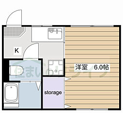 京王井の頭線 池ノ上駅 徒歩8分の賃貸アパート 1階1Kの間取り