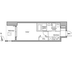 JR京浜東北・根岸線 蒲田駅 徒歩4分の賃貸マンション 13階1Kの間取り