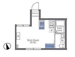 JR京浜東北・根岸線 蒲田駅 徒歩12分の賃貸マンション 3階ワンルームの間取り