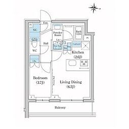 間取図画像 1LDK