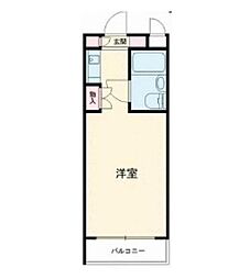 ハーモニーレジデンス大森ウエスト 1Kの間取図画像