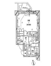 グランドコンシェルジュ大森西 1Kの間取図画像