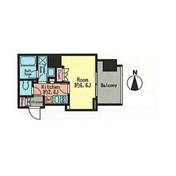 スタイリオ蒲田 1Kの間取図画像