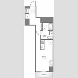 ペガサスステーションプラザ蒲田 ワンルームの間取図画像