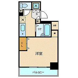 シンシア蒲田ステーションプラザ 1Kの間取図画像