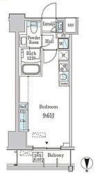 JR京浜東北・根岸線 蒲田駅 徒歩8分の賃貸マンション 6階ワンルームの間取り