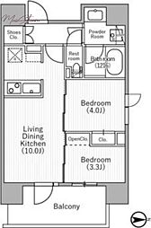 台東区元浅草4丁目マンション 2LDKの間取図画像
