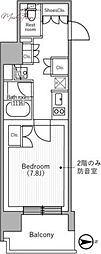 台東区元浅草4丁目マンション 1Kの間取図画像