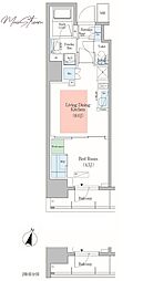 アーバネックス千代田淡路町 1LDKの間取図画像