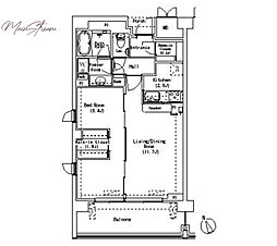マチュリティ小石川 1LDKの間取図画像