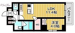 mum蔵前 1LDKの間取図画像