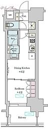 Brilliaist上野稲荷町 1DKの間取図画像