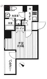 crealpremier八丁堀 1Kの間取図画像