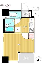 エスコート東大前 1Kの間取図画像