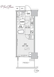 ヒューリックレジデンス新御茶ノ水 1Kの間取図画像