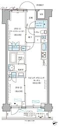 パークアクシス文京本郷 1SLDKの間取図画像