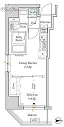 ワンルーフレジデンス新御徒町 1DKの間取図画像