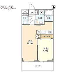 ACPレジデンス文京春日 1LDKの間取図画像