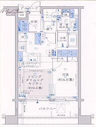 ファミール日本橋浜町グランスイート 1LDKの間取図画像
