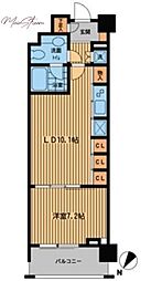 プライムアーバン日本橋横山町 1LDKの間取図画像