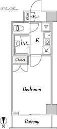 フォレシティ秋葉原 1Kの間取図画像