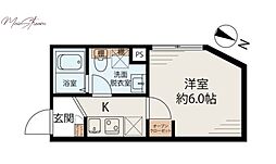 Grandir 神保町 1Kの間取図画像