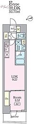 Garden Xavis門前仲町 1LDKの間取図画像
