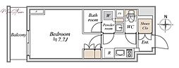 ブランシエスタ入谷グランデ 1Kの間取図画像