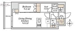 ブランシエスタ入谷グランデ 1LDKの間取図画像