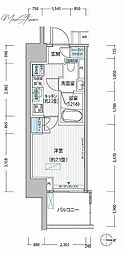 ヒューリックレジデンス新御茶ノ水 1Kの間取図画像