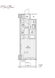 ヒューリック浅草橋江戸通 1Kの間取図画像